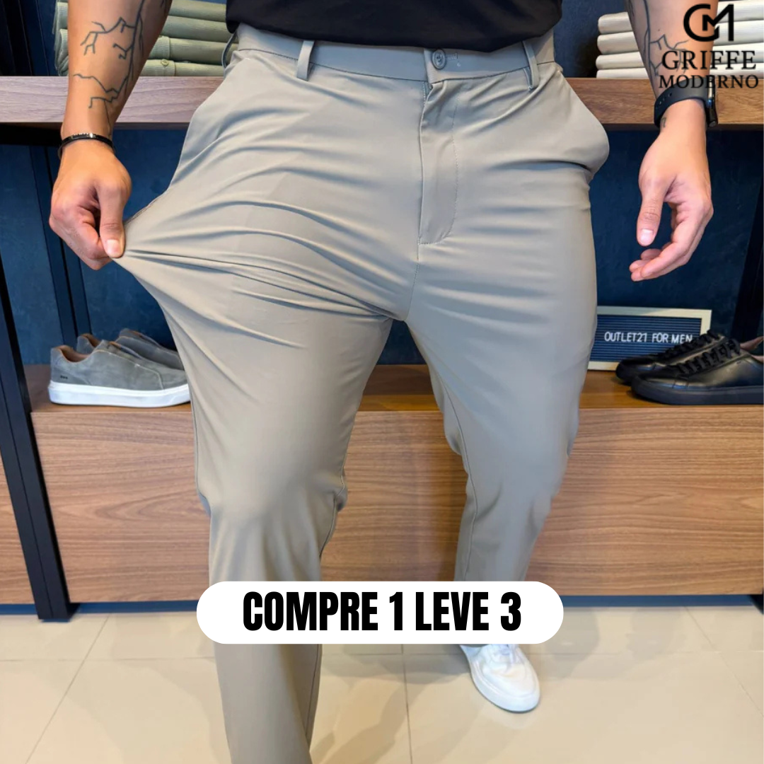 [COMPRE 1 LEVE 3] Calça de alfaiataria - Techkhaki